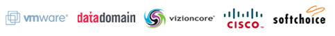 VMware, DataDomain, Vizioncore, Cisco